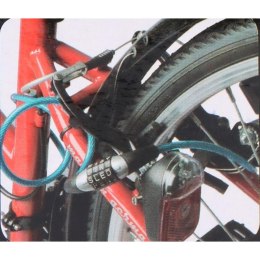 ZAPIĘCIE ROWEROWE DUNLOP SPIRALNE SZYFR 0.6x120CM - CZARNY