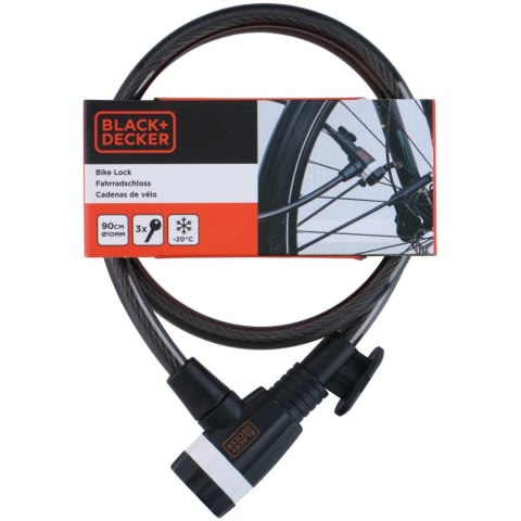 ZAPIĘCIE ROWEROWE LINKA NA ZAMEK 10x900MM Z UCHWYTEM BLACK+DECKER ZAPIĘCIE ROWEROWE LINKA NA ZAMEK 10x900MM Z UCHWYTEM BLACK+DECKER