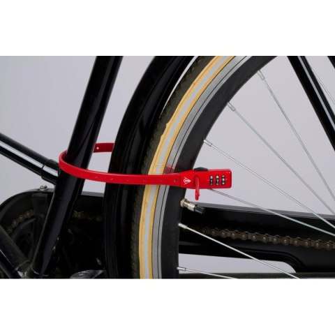 ZAPIĘCIE ROWEROWE PASEK NA SZYFR CZERWONY DUNLOP ZAPIĘCIE ROWEROWE PASEK NA SZYFR CZERWONY DUNLOP