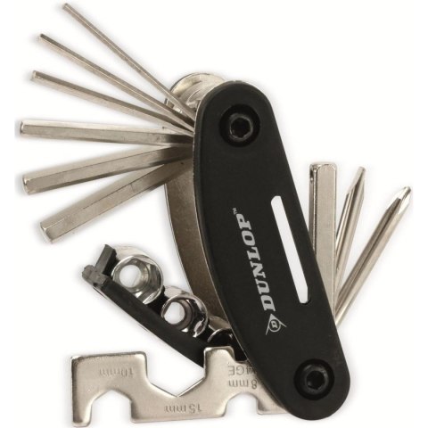 ZESTAW NARZĘDZI ROWEROWYCH 15 FUNKCJI W ETUI DUNLOP ZESTAW NARZĘDZI ROWEROWYCH 15 FUNKCJI W ETUI DUNLOP