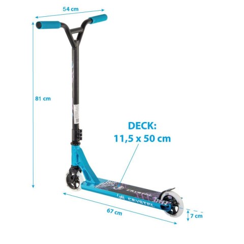 HULAJNOGA WYCZYNOWA PB STUNT 110MM CRYSTAL BLUE HULAJNOGA WYCZYNOWA PB STUNT 110MM CRYSTAL BLUE