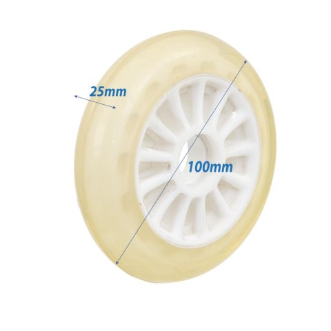 KÓŁKO DO HULAJNOGI PU 100MM białe KÓŁKO DO HULAJNOGI PU 100MM białe