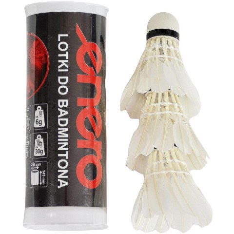 LOTKA BADMINTON Z PIÓR 3 SZT LED ENERO LOTKA BADMINTON Z PIÓR 3 SZT LED ENERO