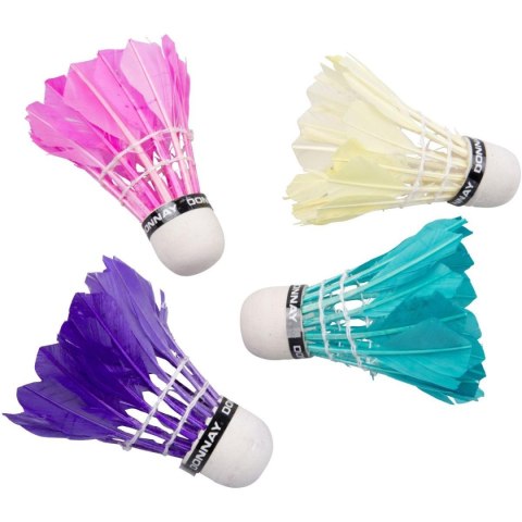 LOTKA BADMINTON Z PIÓR DONNAY 5SZT KOLOR LOTKA BADMINTON Z PIÓR DONNAY 5SZT KOLOR