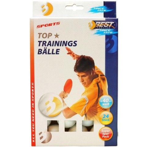 PIŁECZKI DO TENISA STOŁOWEGO BEST SPORTING TRAINING 24SZT BIAŁE PIŁECZKI DO TENISA STOŁOWEGO BEST SPORTING TRAINING 24SZT BIAŁE