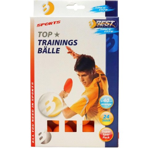 PIŁECZKI DO TENISA STOŁOWEGO BEST SPORTING TRAINING 24SZT POMARAŃCZOWE PIŁECZKI DO TENISA STOŁOWEGO BEST SPORTING TRAINING 24SZT POMARAŃCZOWE
