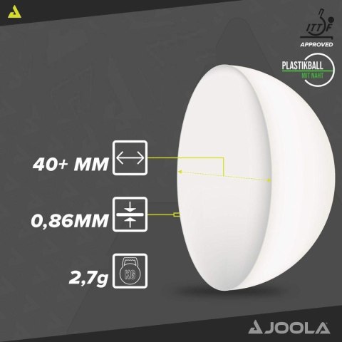 PIŁECZKI DO TENISA STOŁOWEGO JOOLA MAGIC ABS 72SZT BIAŁE PIŁECZKI DO TENISA STOŁOWEGO JOOLA MAGIC ABS 72SZT BIAŁE