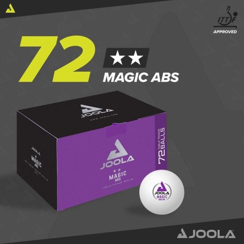 PIŁECZKI DO TENISA STOŁOWEGO JOOLA MAGIC ABS 72SZT BIAŁE PIŁECZKI DO TENISA STOŁOWEGO JOOLA MAGIC ABS 72SZT BIAŁE