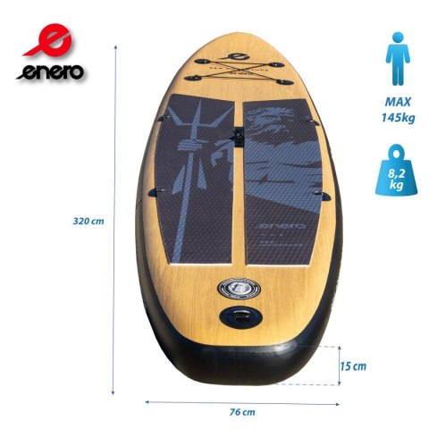 ZESTAW - DESKA SUP 145KG DMUCHANA NEPTUN WOODEN ENERO 320x76x15CM ZESTAW - DESKA SUP 145KG DMUCHANA NEPTUN WOODEN ENERO 320x76x15CM