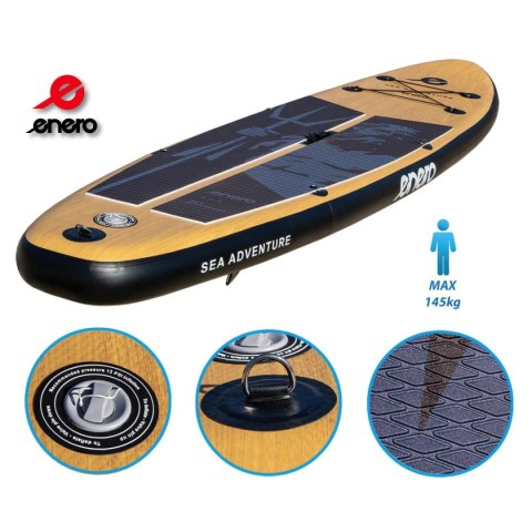ZESTAW - DESKA SUP 145KG DMUCHANA NEPTUN WOODEN ENERO 320x76x15CM ZESTAW - DESKA SUP 145KG DMUCHANA NEPTUN WOODEN ENERO 320x76x15CM