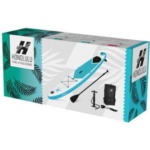 ZESTAW DESKA SUP 150KG DMUCHANA HONOLULU 320x76x15CM CZERWONA ZESTAW DESKA SUP 150KG DMUCHANA HONOLULU 320x76x15CM CZERWONA