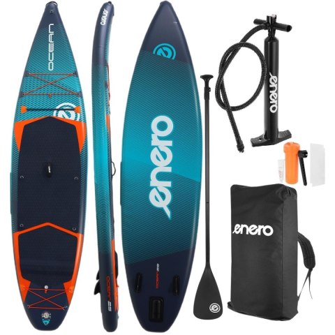 ZESTAW - DESKA SUP 170 KG DMUCHANA ENERO 350x81x15CM OCEAN ZESTAW - DESKA SUP 170 KG DMUCHANA ENERO 350x81x15CM OCEAN
