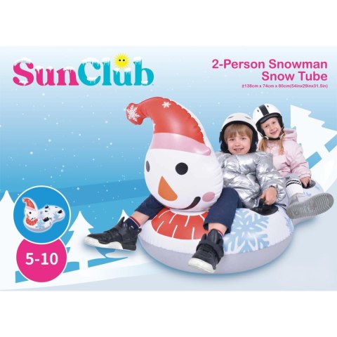 ŚLIZG SANKI DMUCHANE 2 OSOBOWE SNOWMAN 138x74x80CM ŚLIZG SANKI DMUCHANE 2 OSOBOWE SNOWMAN 138x74x80CM