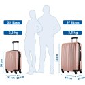 ZESTAW 2 WALIZEK 18 i 26 CALE SLAZENGER ROSE GOLD