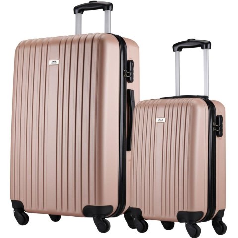 ZESTAW 2 WALIZEK 18 i 26 CALE SLAZENGER ROSE GOLD ZESTAW 2 WALIZEK 18 i 26 CALE SLAZENGER ROSE GOLD