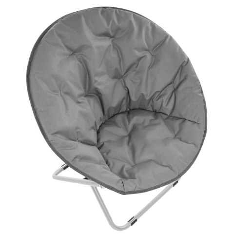FOTEL CAMPINGOWY MOON 82x68x79CM CIEMNY SZARY ENERO CAMP FOTEL CAMPINGOWY MOON 82x68x79CM CIEMNY SZARY ENERO CAMP