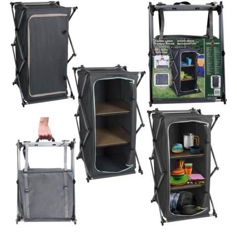SZAFA TURYSTYCZNA SKŁADANA Z 3 PÓŁKAMI 49x53x95CM CAMP ACTIVE SZAFA TURYSTYCZNA SKŁADANA Z 3 PÓŁKAMI 49x53x95CM CAMP ACTIVE