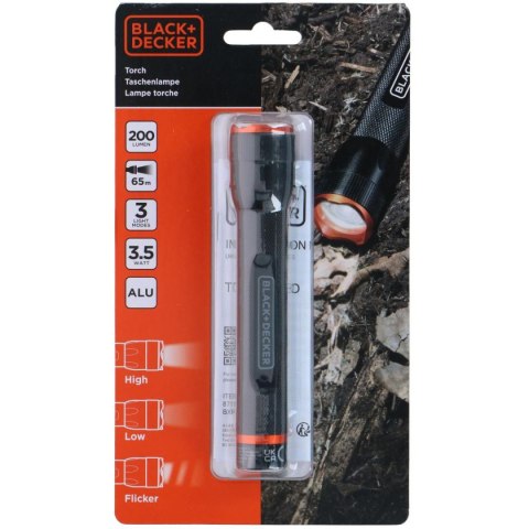 LATARKA TAKTYCZNA ALUMINIOWA 3,5W 200LUMENÓW BLACK + DECKER LATARKA TAKTYCZNA ALUMINIOWA 3,5W 200LUMENÓW BLACK + DECKER