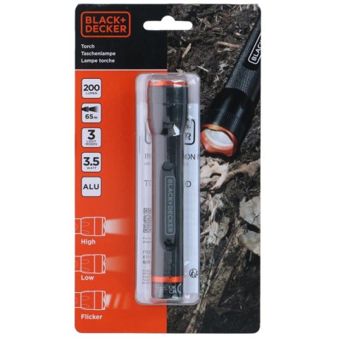LATARKA TAKTYCZNA ALUMINIOWA 3,5W 200LUMENÓW BLACK + DECKER LATARKA TAKTYCZNA ALUMINIOWA 3,5W 200LUMENÓW BLACK + DECKER