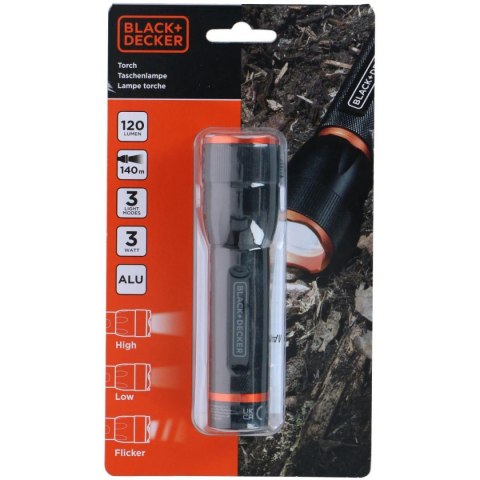 LATARKA TAKTYCZNA ALUMINIOWA 3W 120LUMENÓW BLACK + DECKER LATARKA TAKTYCZNA ALUMINIOWA 3W 120LUMENÓW BLACK + DECKER
