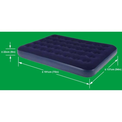 MATERAC FLOKOWANY 2-OSOBOWY 191x137x22CM 20256 MATERAC FLOKOWANY 2-OSOBOWY 191x137x22CM 20256