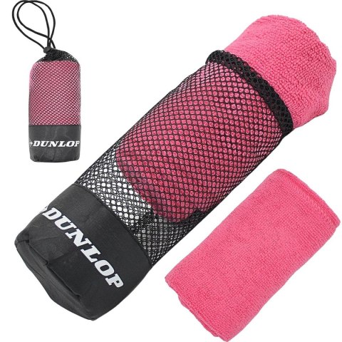 RĘCZNIK SZYBKOSCHNĄCY Z WORKIEM DO PRZECHOWYWANIA SPORTOWY 80X40CM DUNLOP RÓŻOWY RĘCZNIK SZYBKOSCHNĄCY Z WORKIEM DO PRZECHOWYWANIA SPORTOWY 80X40CM DUNLOP RÓŻOWY