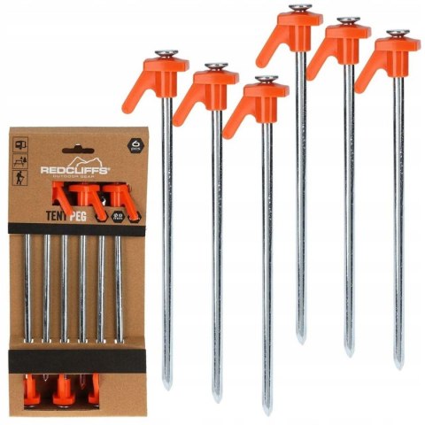 ŚLEDZIE DO NAMIOTU 21CM KPL. 6SZT METAL PLASTIK REDCLIFFS ŚLEDZIE DO NAMIOTU 21CM KPL. 6SZT METAL PLASTIK REDCLIFFS