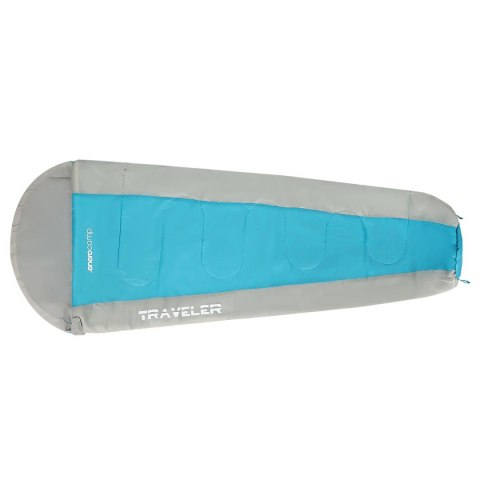 ŚPIWÓR TURYSTYCZNY TRAVELER 210X80/50CM BŁĘKITNO SZARY ENERO CAMP ŚPIWÓR TURYSTYCZNY TRAVELER 210X80/50CM BŁĘKITNO SZARY ENERO CAMP