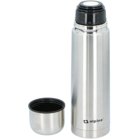 TERMOS TERMICZNY TURYSTYCZNY ALPINA 750ML SREBRNY TERMOS TERMICZNY TURYSTYCZNY ALPINA 750ML SREBRNY