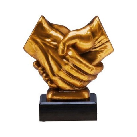Figurka odlewana - uścisk dłoni RFST2089/G Figurka odlewana - uścisk dłoni RFST2089/G