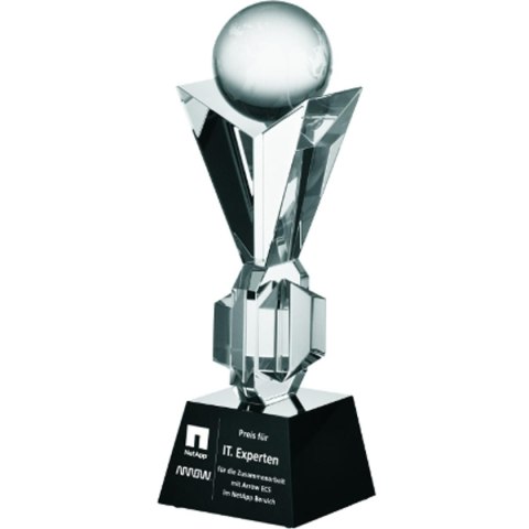 Trofeum szklane grawerowane z etui +wypełnianie farbą Trofeum szklane grawerowane z etui +wypełnianie farbą