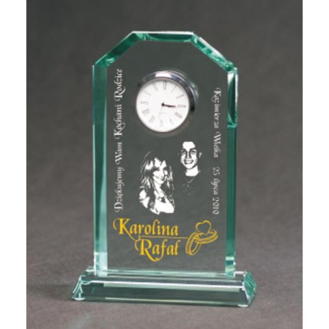 Trofeum szklane grawerowane z etui +wypełnianie farbą Trofeum szklane grawerowane z etui +wypełnianie farbą
