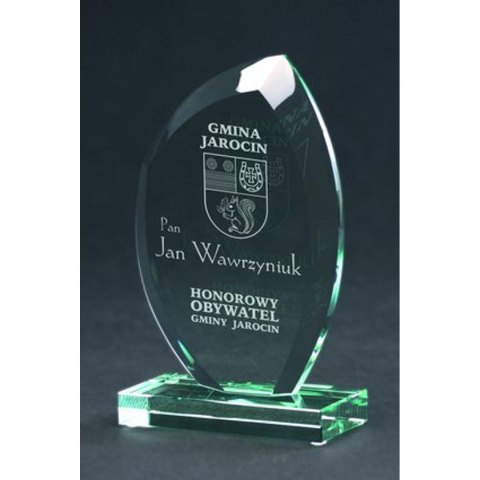 Trofeum szklane grawerowane z etui Trofeum szklane grawerowane z etui