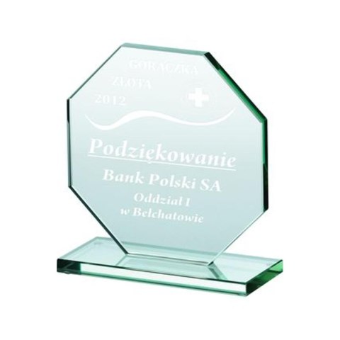 Trofeum szklane grawerowane Trofeum szklane grawerowane