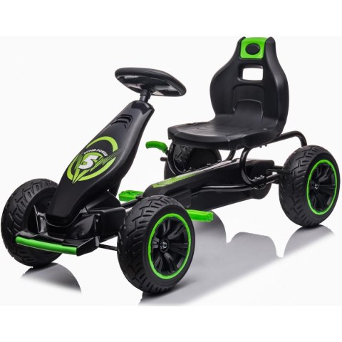 GOKART AUTO NA PEDAŁY ENERO 18 CZARNO ZIELONY GOKART AUTO NA PEDAŁY ENERO 18 CZARNO ZIELONY