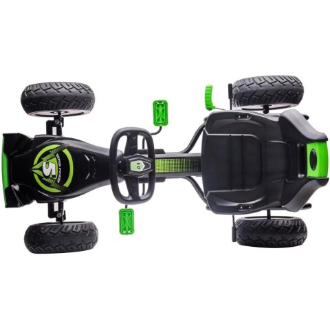GOKART AUTO NA PEDAŁY ENERO 18 CZARNO ZIELONY GOKART AUTO NA PEDAŁY ENERO 18 CZARNO ZIELONY