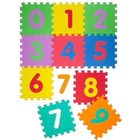 MATA PUZZLE PIANKOWE EVA 31X31CM KOLOROWA CYFRY 9 ELEMENTÓW MATA PUZZLE PIANKOWE EVA 31X31CM KOLOROWA CYFRY 9 ELEMENTÓW