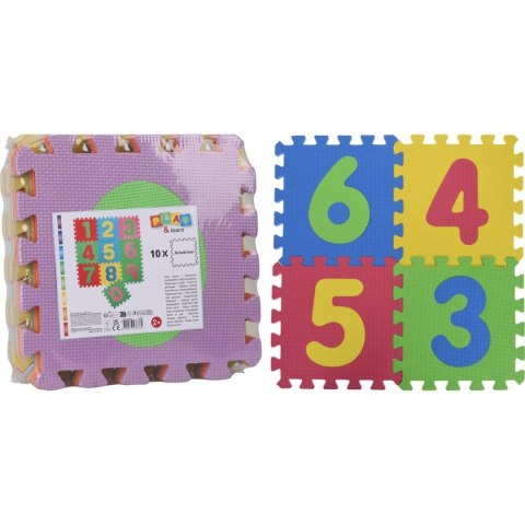 MATA PUZZLE PIANKOWE EVA 31X31CM KOLOROWA CYFRY 9 ELEMENTÓW MATA PUZZLE PIANKOWE EVA 31X31CM KOLOROWA CYFRY 9 ELEMENTÓW