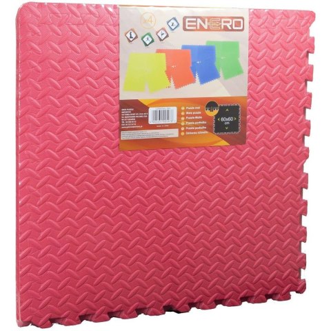 MATA PUZZLE PIANKOWE EVA 60X60 KPL. 4SZT 12MM ENERO CZERWONA MATA PUZZLE PIANKOWE EVA 60X60 KPL. 4SZT 12MM ENERO CZERWONA