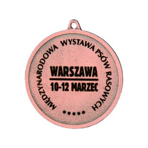 Medal brązowy z miejscem na emblemat 50 mm - medal stalowy grawerowany laserem- RMI Medal brązowy z miejscem na emblemat 50 mm - medal stalowy grawerowany laserem- RMI