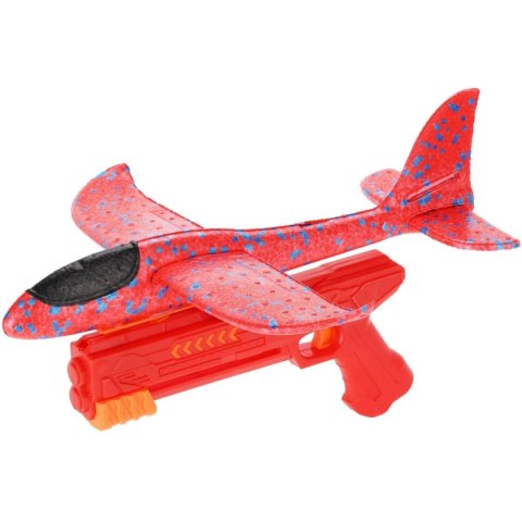 SAMOLOT STYROPIANOWY Z WYRZUTNIĄ 43CM CZERWONY SAMOLOT STYROPIANOWY Z WYRZUTNIĄ 43CM CZERWONY
