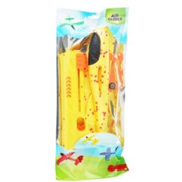 SAMOLOT STYROPIANOWY Z WYRZUTNIĄ 43CM ŻÓŁTY