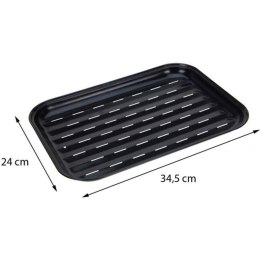 BLASZKA TACKA DO GRILOWANIA 34,5x24CM NON STICK CZARNA