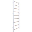 DRABINKA GIMNASTYCZNA DREWNIANO METALOWA BENCHK 700W