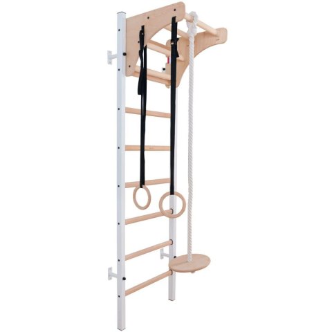 DRABINKA GIMNASTYCZNA DREWNIANO METALOWA Z DREWNIANYM DRĄŻKIEM I AKCESORIAMI BENCHK 211W A204 DRABINKA GIMNASTYCZNA DREWNIANO METALOWA Z DREWNIANYM DRĄŻKIEM I AKCESORIAMI BENCHK 211W A204
