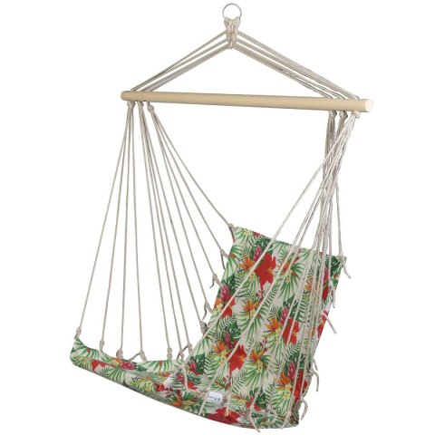 HAMAK FOTEL WISZĄCY BRAZYLIJSKI 100x50CM NATURA Z WSZYTĄ PODUSZKĄ TROPIC JUNGLE HAMAK FOTEL WISZĄCY BRAZYLIJSKI 100x50CM NATURA Z WSZYTĄ PODUSZKĄ TROPIC JUNGLE