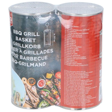 KOSZYK DO GRILLOWANIA WARZYW 9x9x20CM 2 SZT KOSZYK DO GRILLOWANIA WARZYW 9x9x20CM 2 SZT