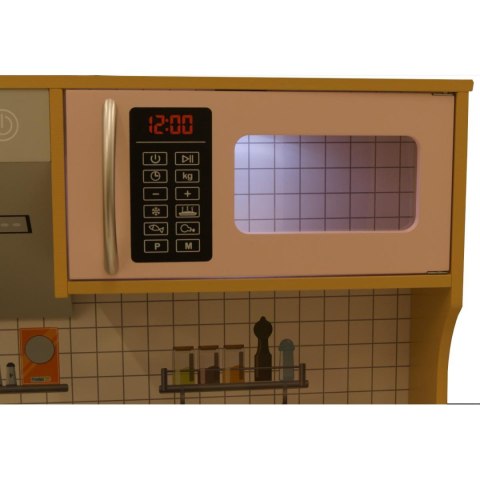 KUCHNIA DREWNIANA DLA DZIECI PODŚWIETLANE PALNIKI LAMPKA LED 87x30x83,5CM WOODEN KUCHNIA DREWNIANA DLA DZIECI PODŚWIETLANE PALNIKI LAMPKA LED 87x30x83,5CM WOODEN