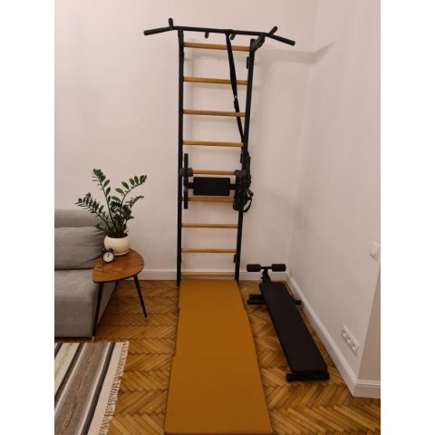 MATERAC GIMNASTYCZNY SKŁADANY BRĄZOWY 180CM BENCHK MATERAC GIMNASTYCZNY SKŁADANY BRĄZOWY 180CM BENCHK