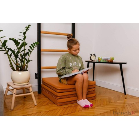 MATERAC GIMNASTYCZNY SKŁADANY BRĄZOWY 180CM BENCHK MATERAC GIMNASTYCZNY SKŁADANY BRĄZOWY 180CM BENCHK